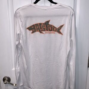Outdoors Graphic Long Sleeve Tee - White/Orange